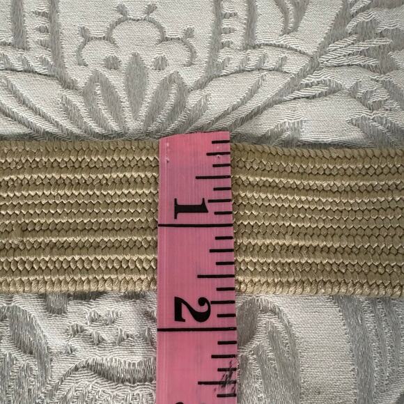 Tortoiseshell Buckle Elastic Belt Unisex Tan Sz M-L Androgynous Urban Work Wear - Picture 5 of 5